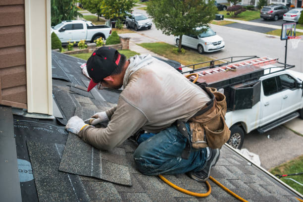 Professional Metal Roofing technician working in Auburndale, MA